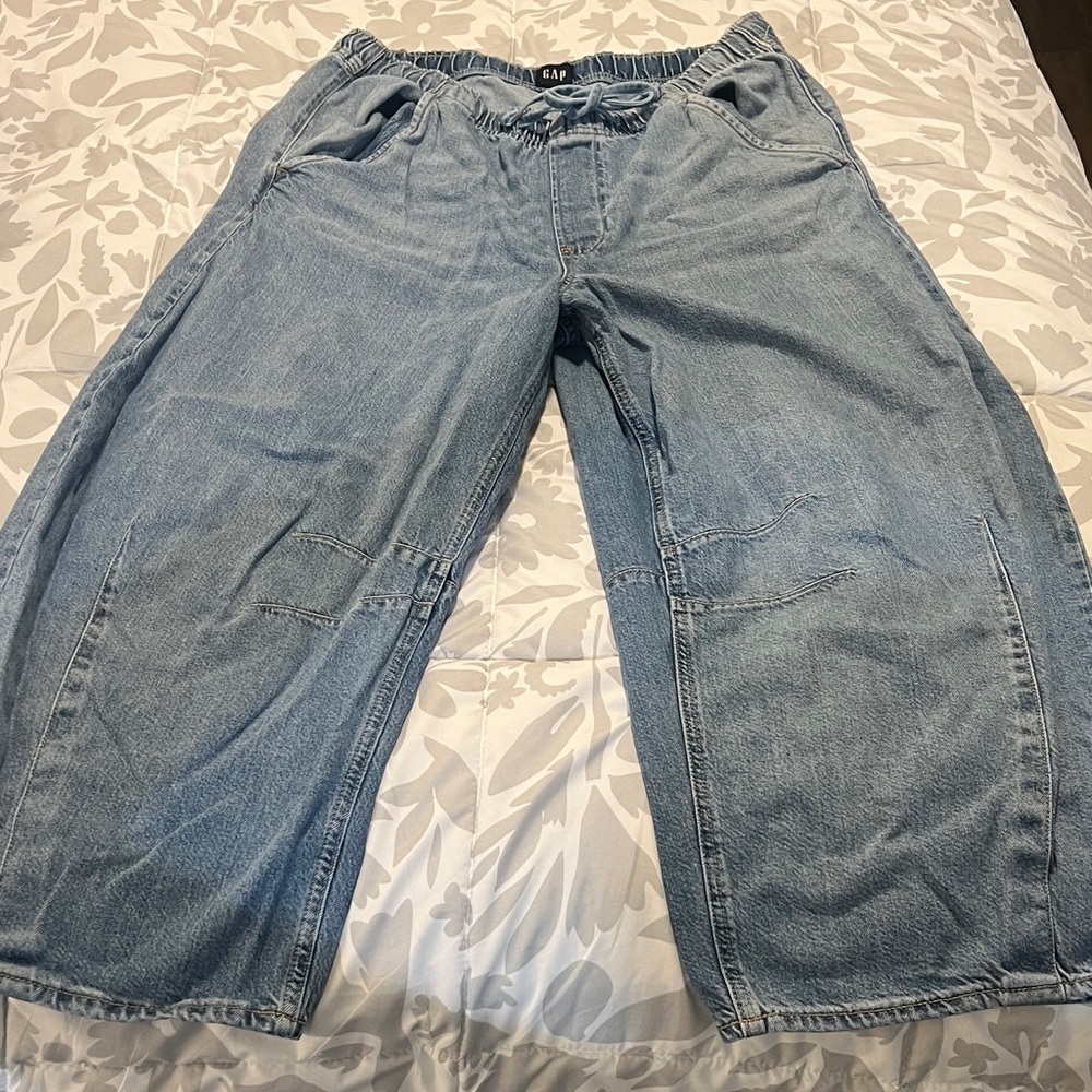 Gap Mid Rise UltraSoft Easy Horseshoe Jeans SZ L